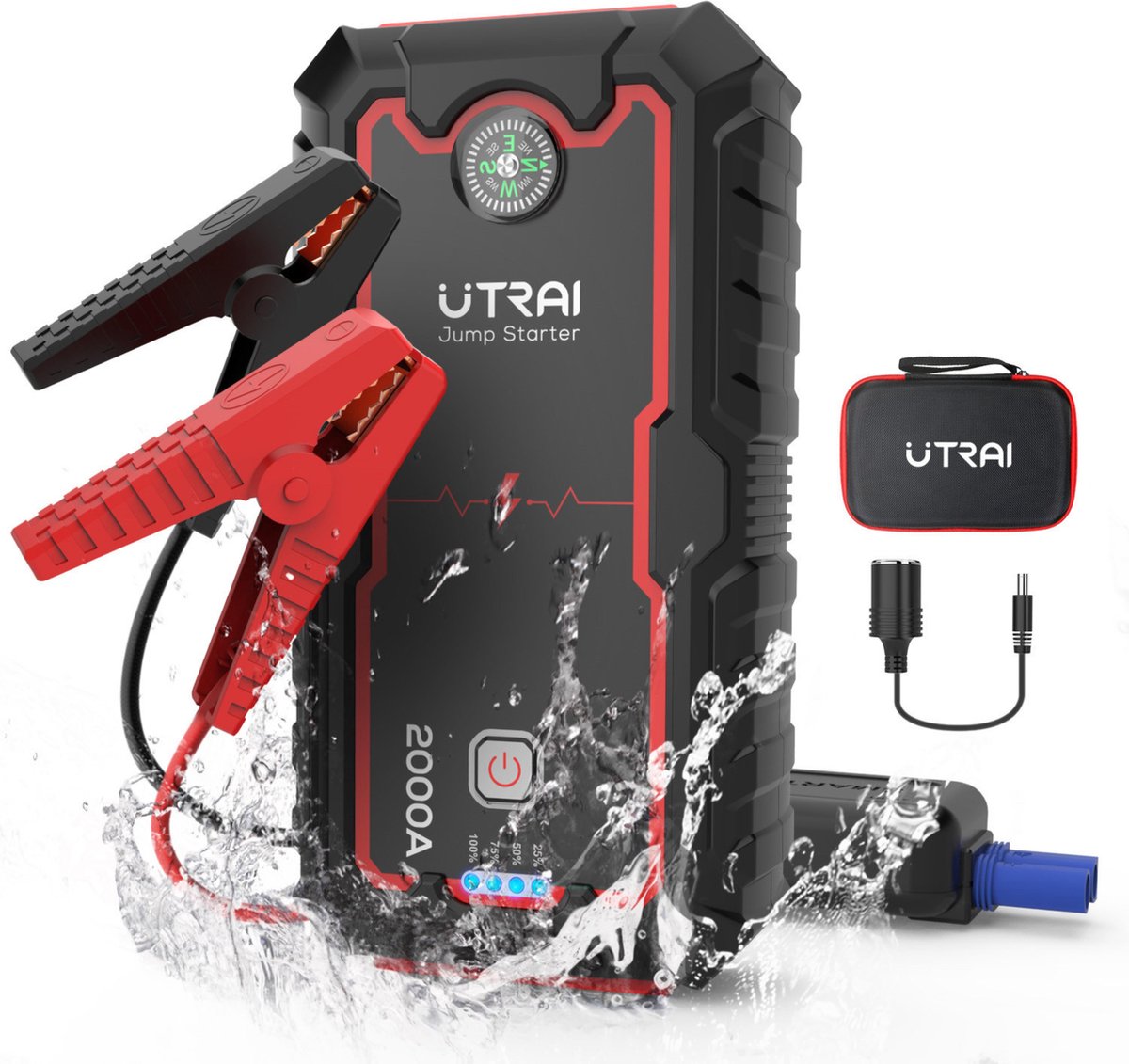 UTRAI 22000mAh batteria Jump Starter 2000A per 8.0L/6.0L emergenza