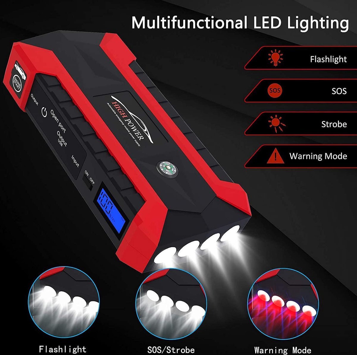 High Power 6-in-1 Jumpstarter - Luxe hardcase