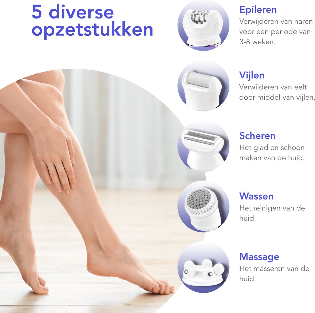 Kemei 7937 - Epileerapparaat Dames - Epilator - Ontharingsapparaat