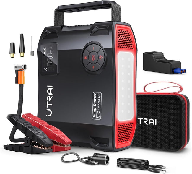 Utrai Jstar 5 - Jumpstarter met Luchtcompressor - 24000 mAh - 2000 A