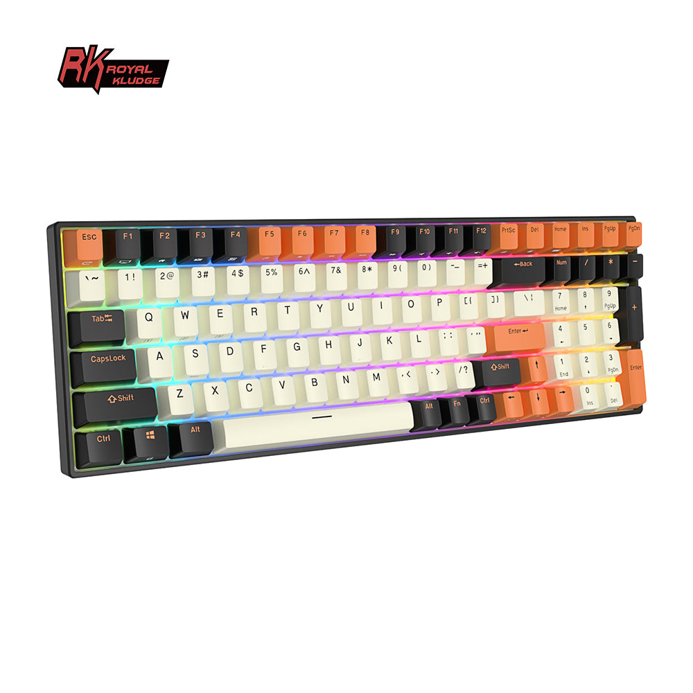 Royal Kludge RK100 Tri Mode - Mechanisch RGB Gaming Toetsenbord - Bedraad en Draadloos - Met Numberpad